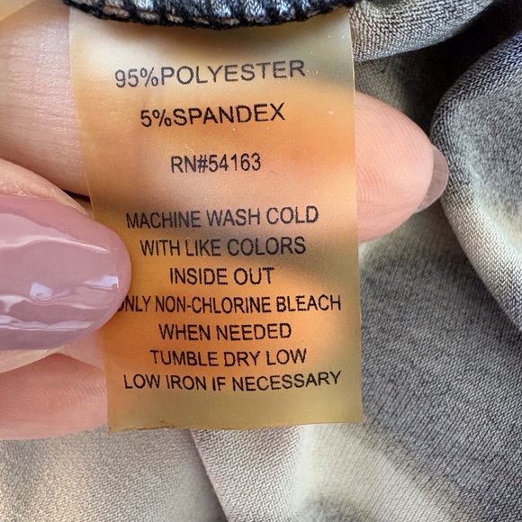 Calvin Klein 1X Cowl Neck Sleeveless Animal Print Stretch Top Office Career Work - Picture 8 of 10